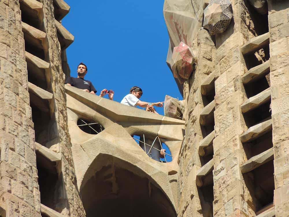 Visita às torres Sagrada Família