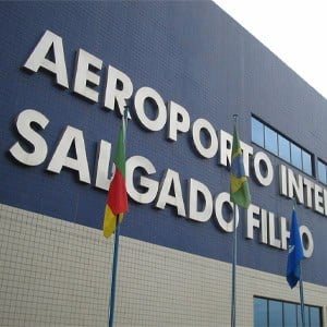 fachada Aeroporto Salgado Filho em Porto Alegre
